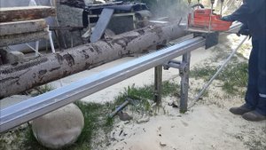 Пилорама из бензопилы /  sawmill from a chainsaw
