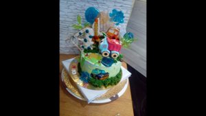 Оформляем детский торт Грузовичок Лёва