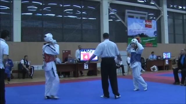 Taekwondo WTF. Турнир клуба Беркут. 03.11.2013 Загорских-Башкирова