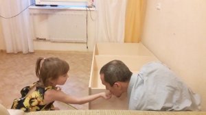 Сборка мебели своими руками (детская двухъярусная диван-кровать)