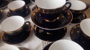 Советский фарфор.ЛФЗ.Кобальт!!!Чайные пары.???????