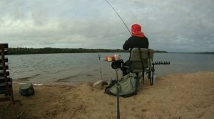 Фидерная ловля на озере Пионерское. Ленинградская область.