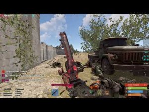 Кошмарный танк (4 ур.) vs Мощь Хомячка (СОЛО) на PVE Rust-Z