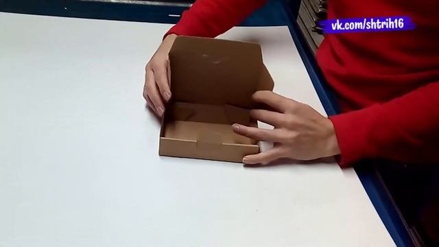 Cамосборная коробка из микрогофры | Коробка без клея | Размер коробки 15*9,5*3,5 см