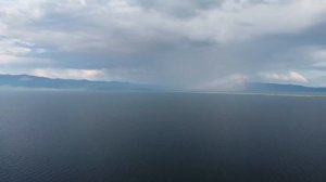 Байкал. Чивыркуйский залив. Монахово с высоты полета. Июль 2022.