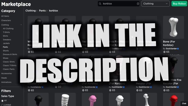 THE NEW FAKE KORBLOX LEG TRICK! ONLY 125 ROBUX! (ROBLOX CHEAP AVATAR TRICKS) смотреть онлайн