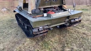 Гусеничный снегоболотоход своими руками,езда по грязи