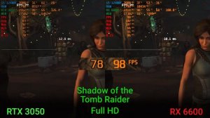 RTX 3050 vs RX 6600