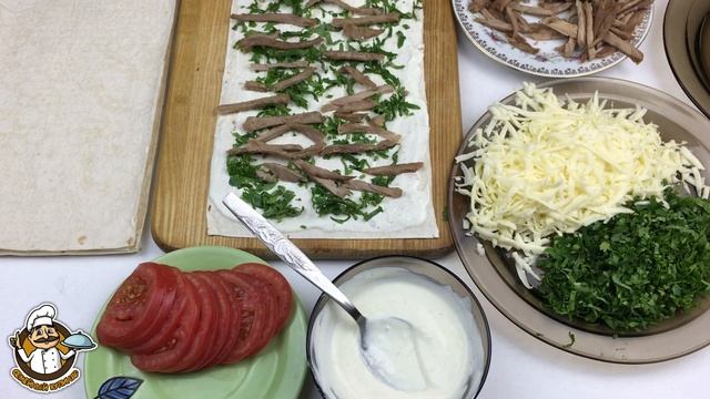 Идеальная закуска из лаваша - НЕ ХУЖЕ ЧЕМ ШАУРМА. Любимая закуска, которая первой улетает со стола!