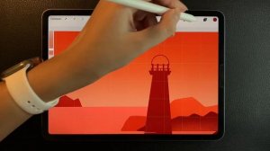 РИСУЮ в PROCREATE ✦ Иллюстрация на АЙПАДЕ ✦ Как нарисовать закат / рассвет