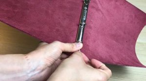 DIY Как сделать простую тетрадь на кольцах из кожи
