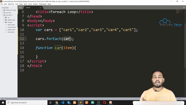 Javascript loops - Explain foreach Loop in Javascript | Javascript in Hindi смотреть онлайн