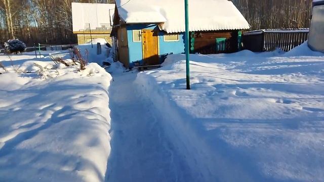 Мороз - 40'С / газ замерз / спасаем уток в курятнике / жизнь в деревне смотреть онлайн