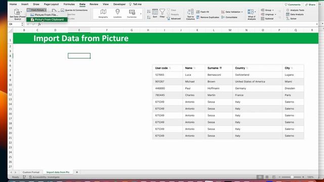 Excel Hacks: Import Data from Pictures Like a Pro !