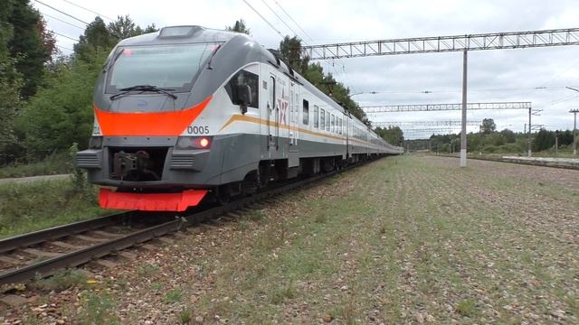 Электропоезд ЭП2Д-0005 ЦППК станция Муратовка смотреть онлайн