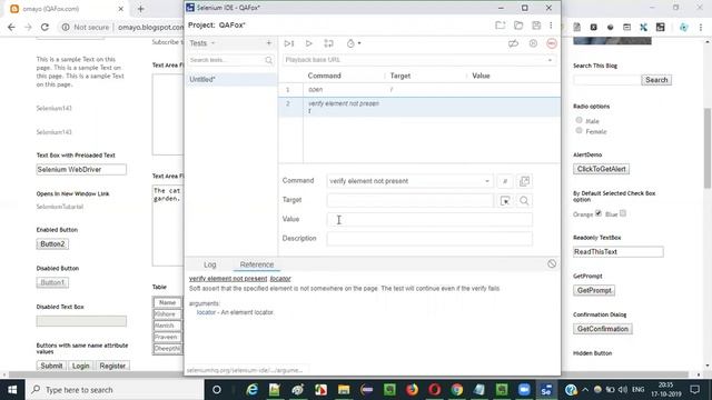New Selenium IDE - Part 49 - verify element not present Command смотреть онлайн