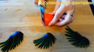 Как Красиво Нарезать Помидоры и Огурцы! Украшения из Овощей!