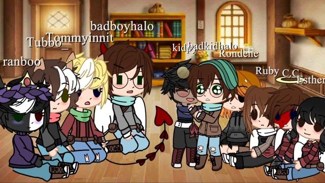 Mcyt+the haunted group react to skeppy aus