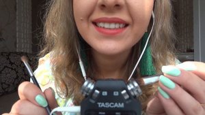 АСМР - Кисточки по Микрофону/ASMR Brushing the Microphone With Different Brushes