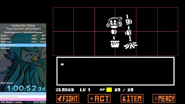 Undertale Yellow True Pacifist (Glitchless) смотреть онлайн