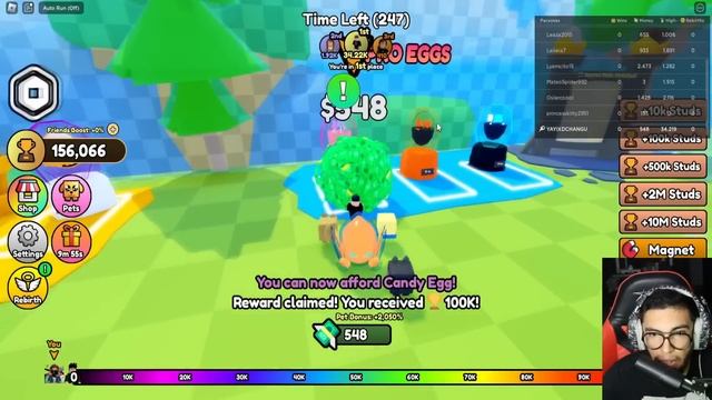 Consigo la BOLA Máxima de Dinero ?? y Llego al FINAL en Roblox Money Race смотреть онлайн