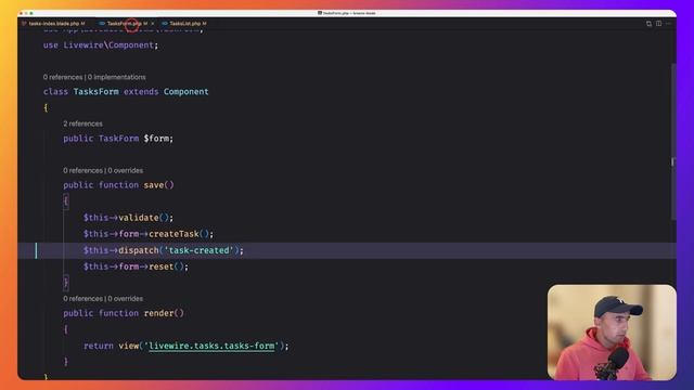 Events - Laravel Livewire v3 Tutorial #episode 12