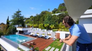 Inside an Ultra Modern Mega Mansion in Cannes, France with Epic Sea & Island views (Tour it with US