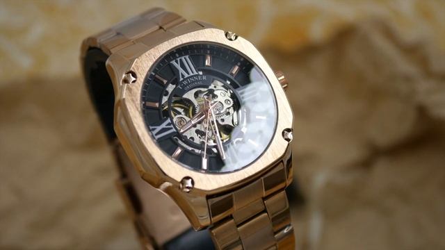 Мужские часы T-Winner American Casual Style | Rose Gold смотреть онлайн