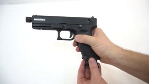Страйкбольный пистолет KJW Glock G18 TBC CO2 Gas, удлин. ствол