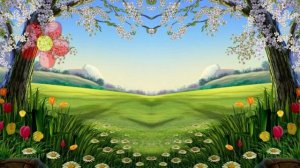 Физминутка для глаз "На лужайке"