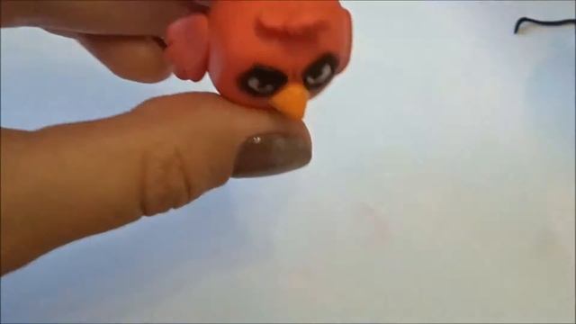 Давайте слепим - птичку Angry Birds. Ред из полимерной глины / RED polymer clay tutorial. смотреть онлайн