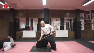 Aikido - Jo dori - Sokumen iriminage, ude kime nage, ikkyo