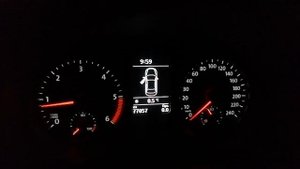 Установил новую приборку на VW Polo Sedan