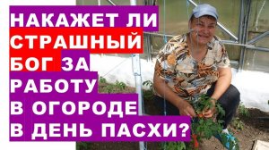 Накажет ли страшный и жестокий Бог за работу в огороде в день Святой Пасхи?