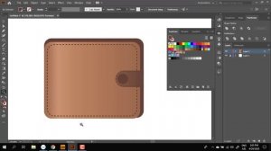 Wallet with money tutorial in Adobe illustrator