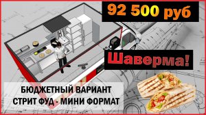 ?Как открыть Шаурму 1 вариант?/ Сколько стоит открыть Шаурму?/ Оборудование для шаурмы и проект