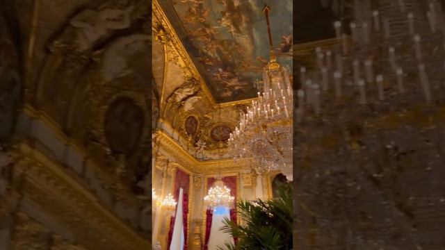 Apartments of Napoleon III. #france #napoleon #chandelier #curtains #opulent #style