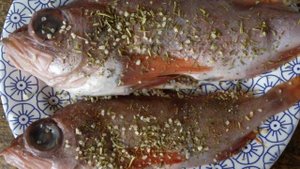 Морской окунь в фольге