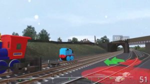 TRAINZ RAILROAD SIMULATOR -THOMAS FRIENDS-MINI THOMAS VS CASEY JR  VS DIZZY SHAKING SPINNING HANDCA
