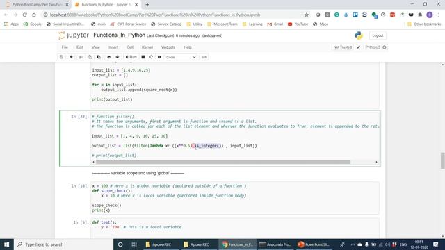 11.7: Python Bootcamp for Beginners: Filter() function
