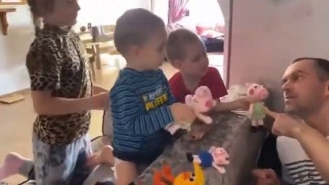 Алексей Комашко с детьми