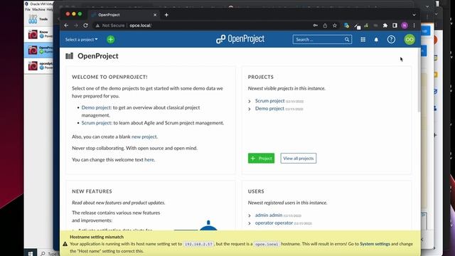 OpenProject CE Virtual Machine - Free & Open Source Project : Task : Time & Team Management Softwar