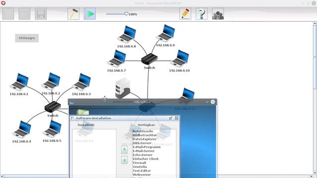 Filius - Echo Server einrichten смотреть онлайн