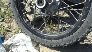 Замена демпферных резинок на заднем колесе  суперского мопеда Альфа RM - 3.