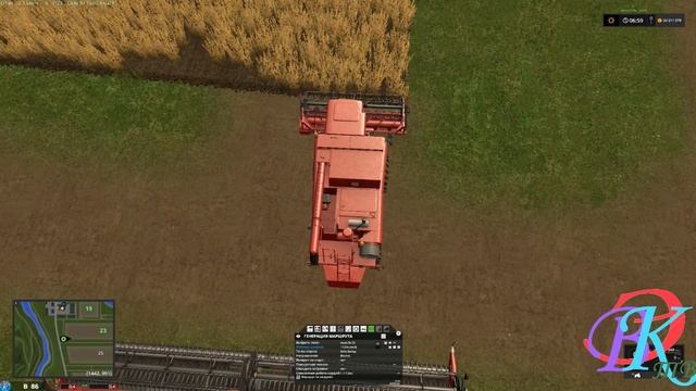 Работа по курсплэю двух агрегатов с РАЗНОЙ шириной рабочей области. смотреть онлайн