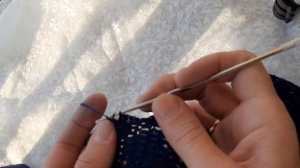 Обвязка горловины.  платье крючком