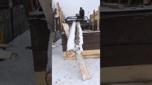 Лебёдка для погрузки леса