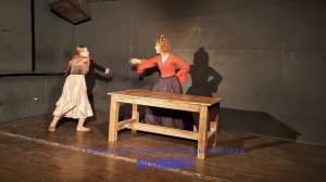 Театральный колледж. Поединок на шпагах. Экзамен по сценическому движению на 3-м курсе.