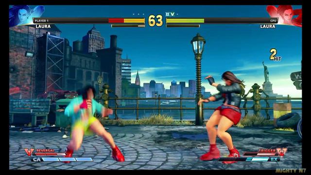Street Fighter 5 mods Laura as Blaze Fielding