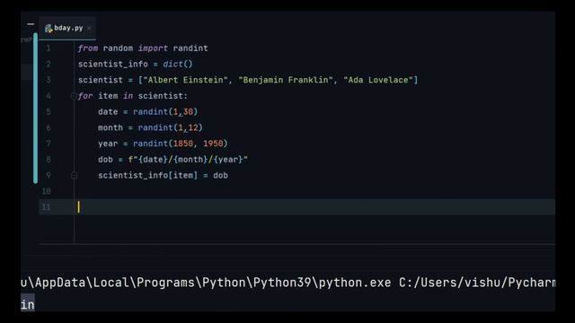 Python Example | Dictionary Example | SavageCamp